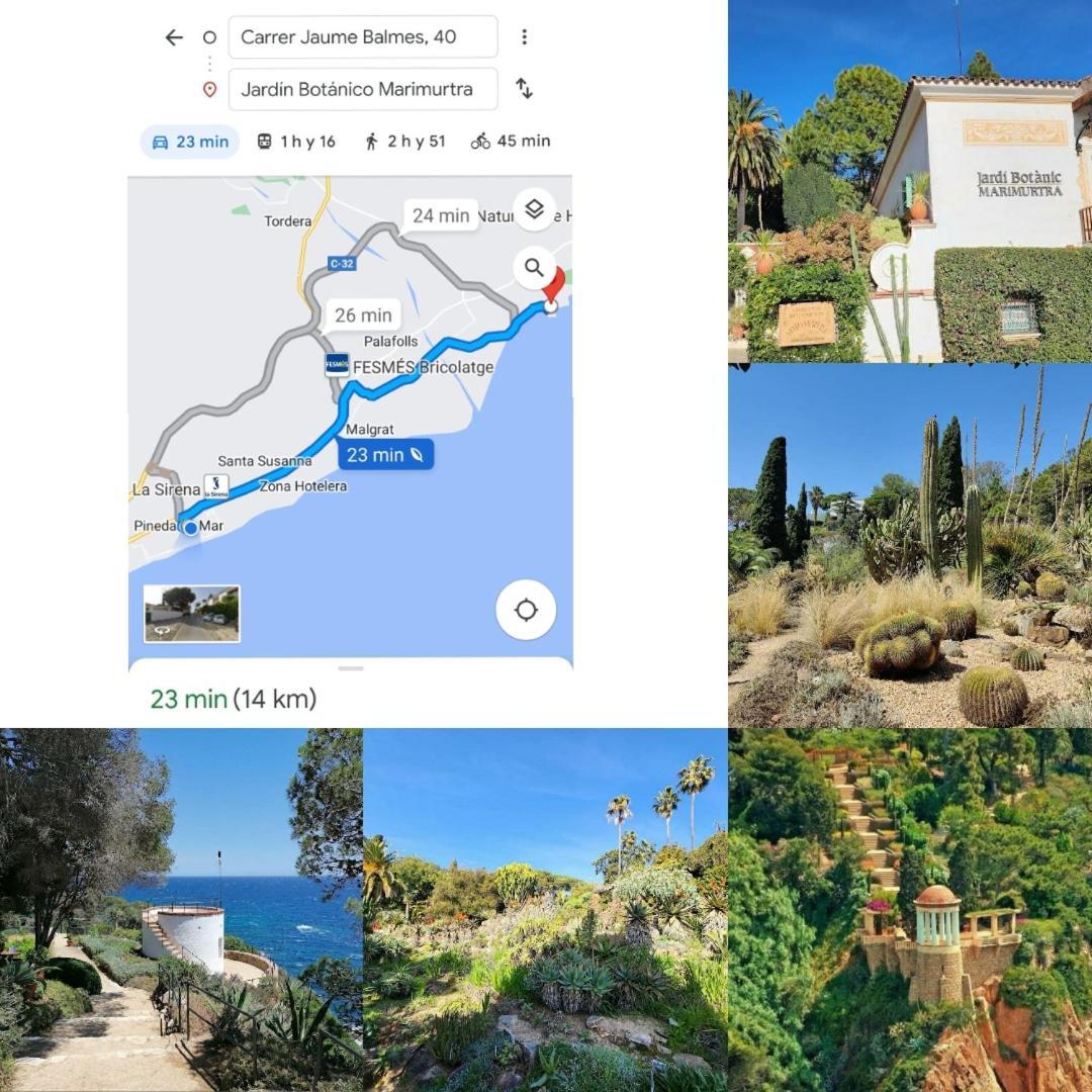 Apartamento Mar y montaña en la costa del Maresme Pineda De Mar Exterior foto