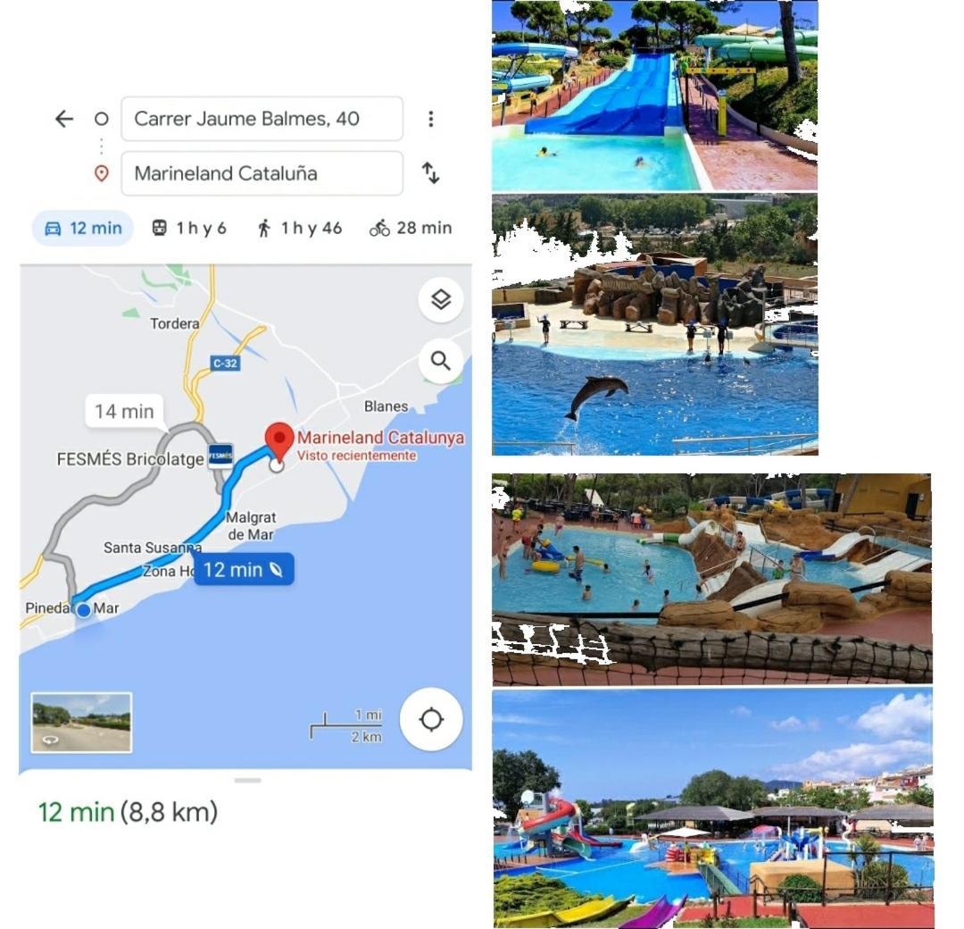 Apartamento Mar y montaña en la costa del Maresme Pineda De Mar Exterior foto